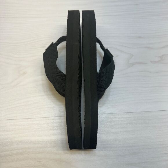 WOMENS SIZE 6 BLACK TEVA MUSH II FLIP FLOPS SANDALS 4198 - Picture 2 of 10
